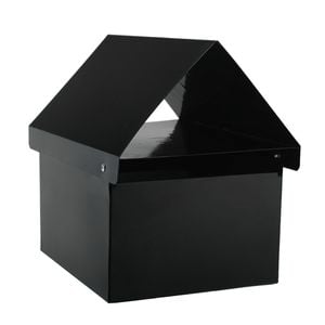 Sandleford Black Economy Crest Post Mounted Letterbox
