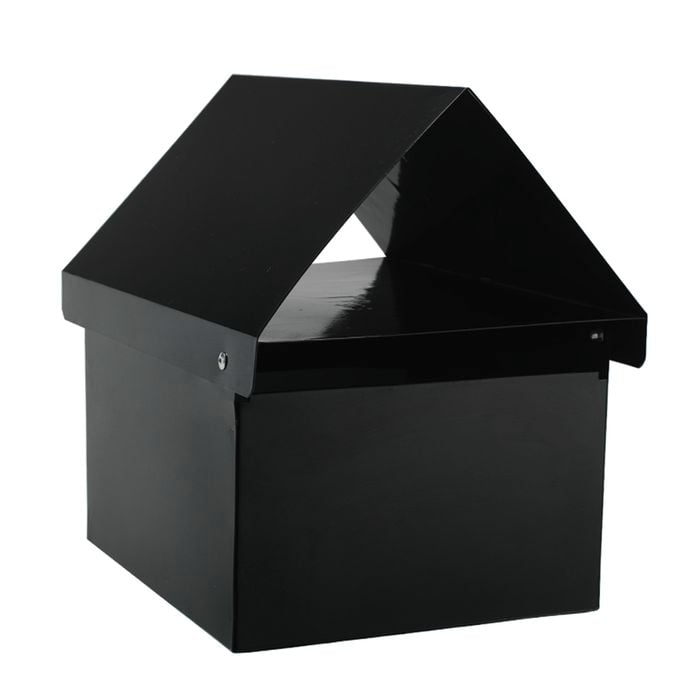 Sandleford Black Economy Crest Post Mounted Letterbox