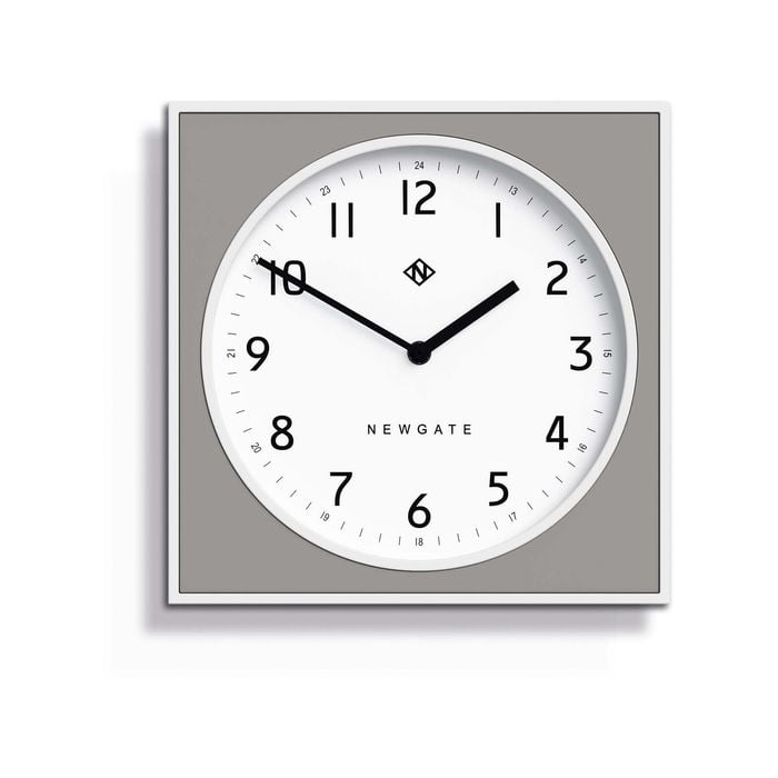 Newgate Burger & Chips Wall Clock Posh Grey