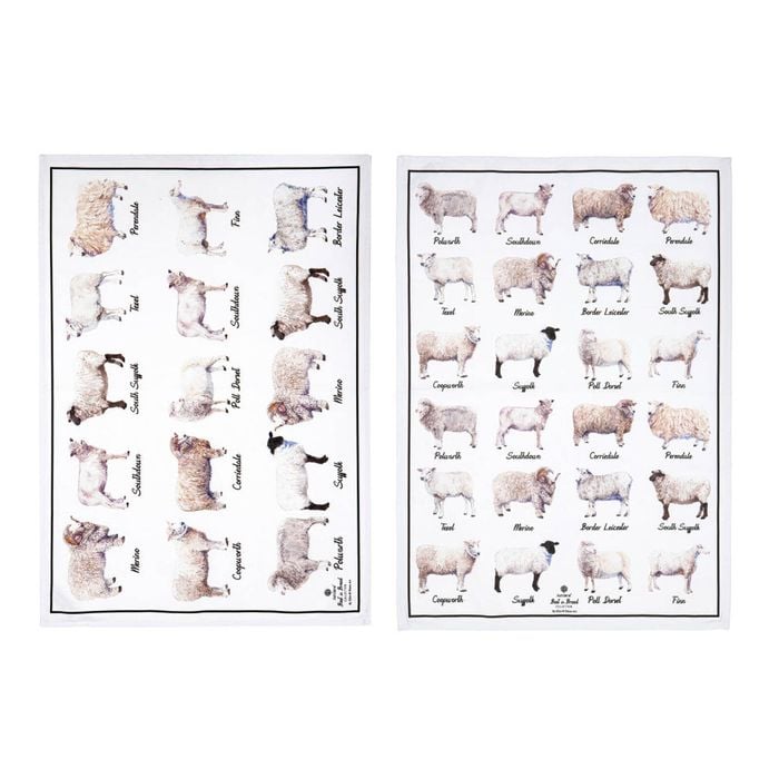 Ashdene Best Breed Sheep Set Of 2 Kitchen Towels
