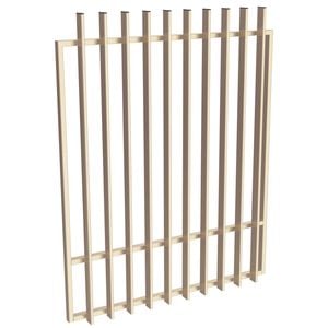 ProtectorAl 800-1200W x 1500H Primrose Aluminium Radiator Pool Gate