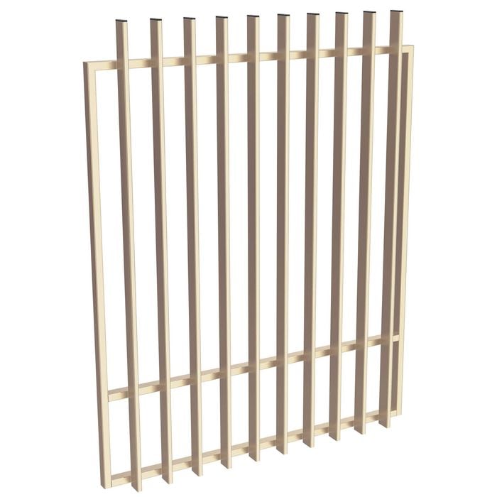 ProtectorAl 800-1200W x 1500H Primrose Aluminium Radiator Pool Gate