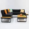 Charlton Corner Lounge Setting - Black