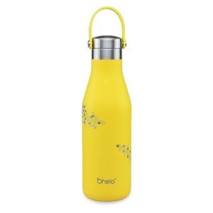 O'helo Yellow Bottle With Etched Bees 500ml