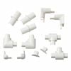 D-Line 16 x 08mm White 13 Piece Smooth Fit Cable Cover Accessories Bends Connectors Endcaps