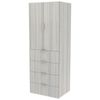 Lugna 2048 x 750 x 580mm Mist Hangrail 4 Drawer Double Door Storage Cabinet