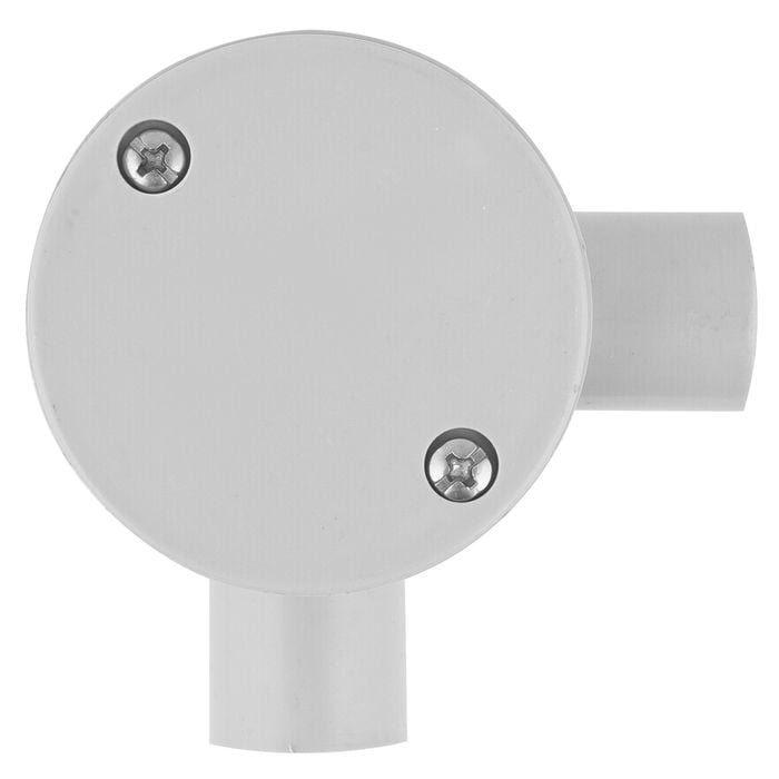 DETA 20mm 2 Way Angled Conduit Junction Box