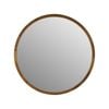 One Six Eight London  Tina 60cm Dark Wood Solid Wood Mirror