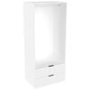 Lugna 2048 x 900 x 580mm White Hanging 2 Drawer Storage Cabinet - White