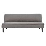 Sarantino 3 Seater Modular Faux Linen Fabric Sofa Bed Couch - Dark Grey