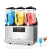 VEVOR Commercial Slushy Machine 12Lx3 Triple 144 Cups Stainless Steel for Home Party