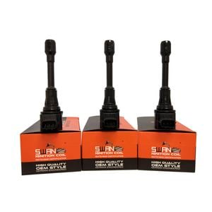 3-Pack SWAN Ignition Coil for Nissan Micra ST 2010-2017 (1.2L)