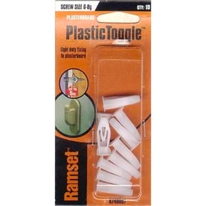Ramset Toggle Plastic 10-12mm 10pk R740007
