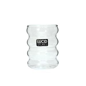 Glass Cup Bubble High Borosilicate 5x9.9cm