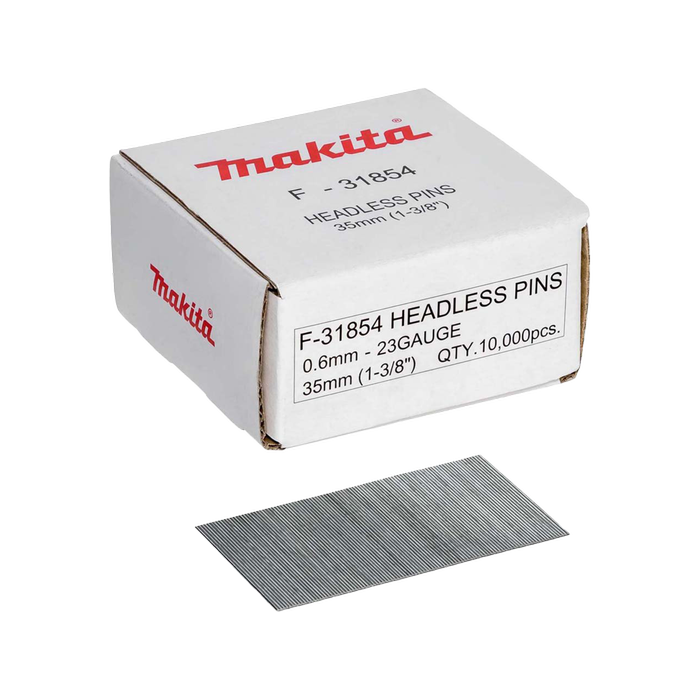 Makita 35mm 23Ga Pins - 10000 Pack