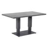 FurnitureOkay Mosman Sintered Stone Outdoor Height Adjustable Table - Charcoal