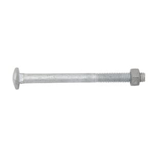 Zenith M6 x 75mm Hot Dipped Galvanised Cup Head Bolt And Nut - Each