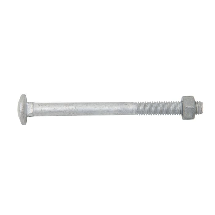 Zenith M6 x 75mm Hot Dipped Galvanised Cup Head Bolt And Nut - Each