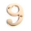 Sandleford 75mm Brass House Number 9
