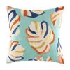 Kas Australia Rio Cushion Cotton Embroidered Leaf Multi 50x50cm