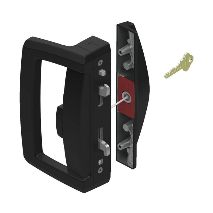 Lockwood Black Aria Endeavour Sliding Door Lock