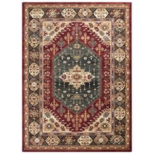 Loom & Lace Riviera 240x330cm Red Aztech Rug