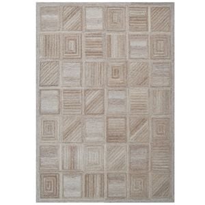 Handmade Texture Wool Rug- 6430-Natural Mix-160x230cm