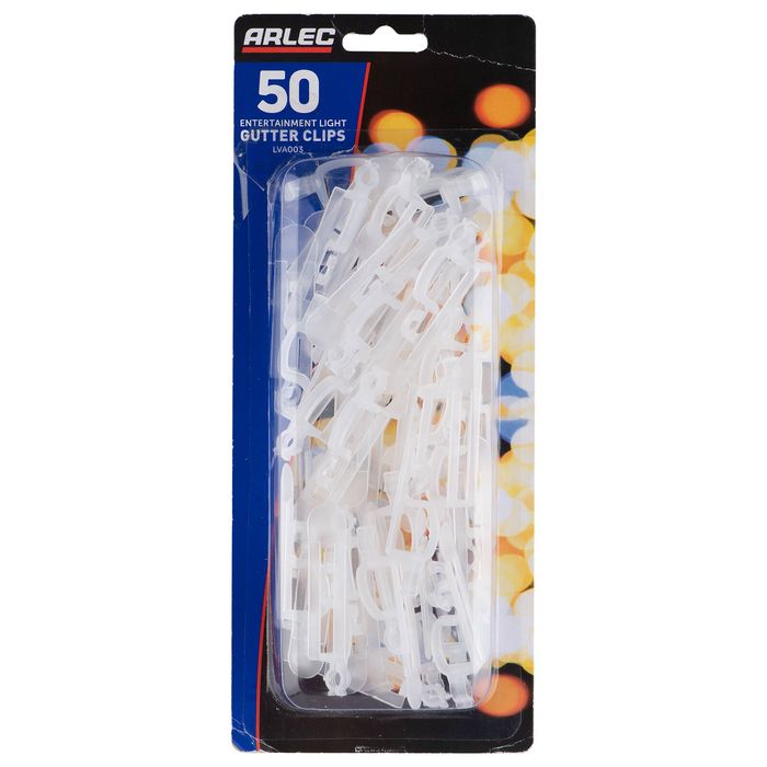 Arlec Gutter Clips - 50 Pack