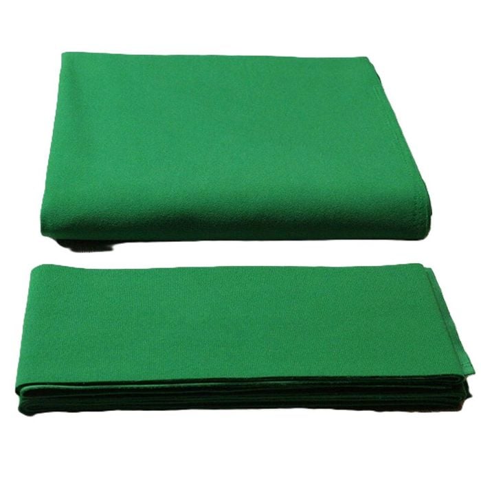 Leaf Living Arix 8ft Billiard Table Cloth, High-density Wool Blend, Anti-pilling Surface - Green
