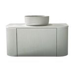 Rick McLean's Bathware 900mm Fluted White Vanity Unit