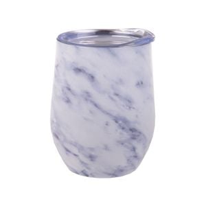 Oasis 330ml Insulated Stainless Steel Wine Tumbler - White Marble