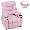 Costway Kids Recliner Chair Adjustable PU Leather Armchair Sofa