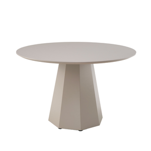 Raimon Furniture Delisa Modern Round Wooden Kitchen Dining Table 120cm Putty