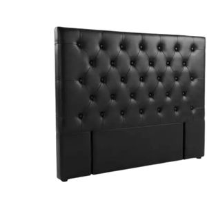 Raisa PU Headboard Black - Double