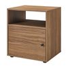 Lanie Bedside Unit Side Table 1 Door Walnut