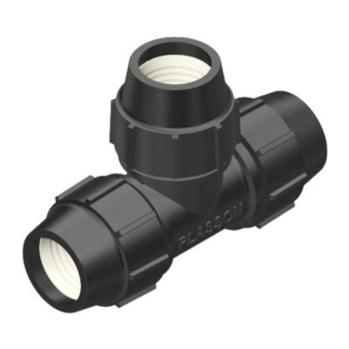 Plasson 110mm x 110mm x 110mm Metric Compression Tee