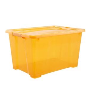 All Set 30L Orange Translucent Modular Storage Container