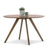 Milari 120cm Round Walnut Dining Table