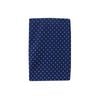 Polka Dot Navy Polyester Cotton Bassinet Fitted Sheet with a Flat Sheet Sewed Attached