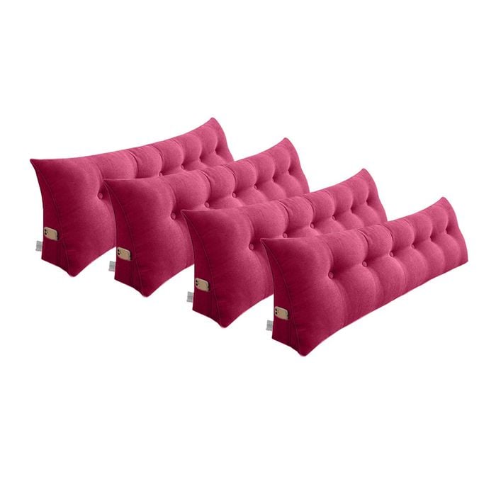 SOGA 4x 180cm Crabapple Red Wedge Pillows