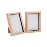 Nicola Spring Shadow Box Frames - A5 (6 x 8") - Light Wood - Pack of 2