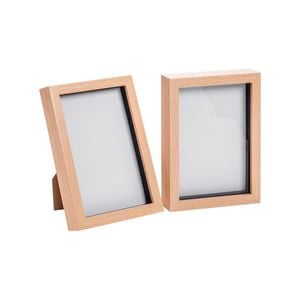 Nicola Spring Shadow Box Frames - A5 (6 x 8") - Light Wood - Pack of 2
