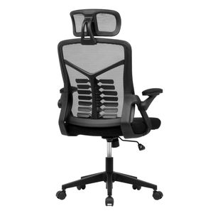 Advwin Ergonomic Mesh Office Chair With Adjustable Lumbar Support And 360° Swivel, Black