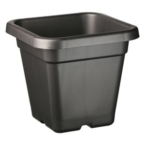 IP Plastics 10L 26cm Charcoal Square Pot