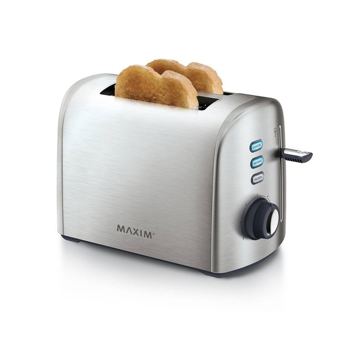 Maxim KitchenPro 2 Slice Automatic Toaster Stainless Steel Silver