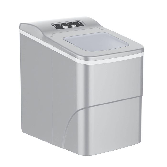 YOPOWER Ice Maker Machine 12kg/Day, Silver