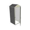 Build-a-Shed 0.8 x 0.8 x 2.1m Gable Single Hinged Door Shed - Grey