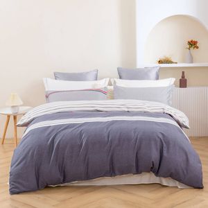 Dreamaker Tommy 100% Cotton Reversible Quilt Cover Set King Single Bed