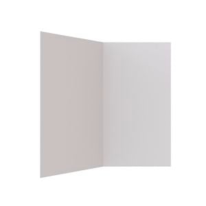 Stein 1000 x 1000 x 2000mm White 2-Sided Flat Wall Shower Liner 