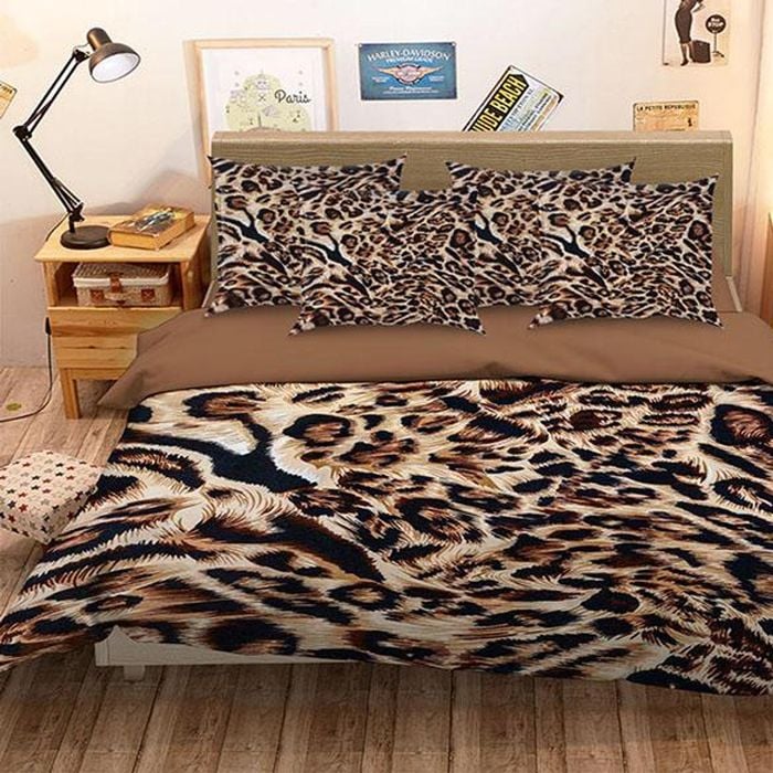 3D Leopard Fur Pattern 262 Bedding Set Pillowcases Quilt Duvet Cover Set Queen King